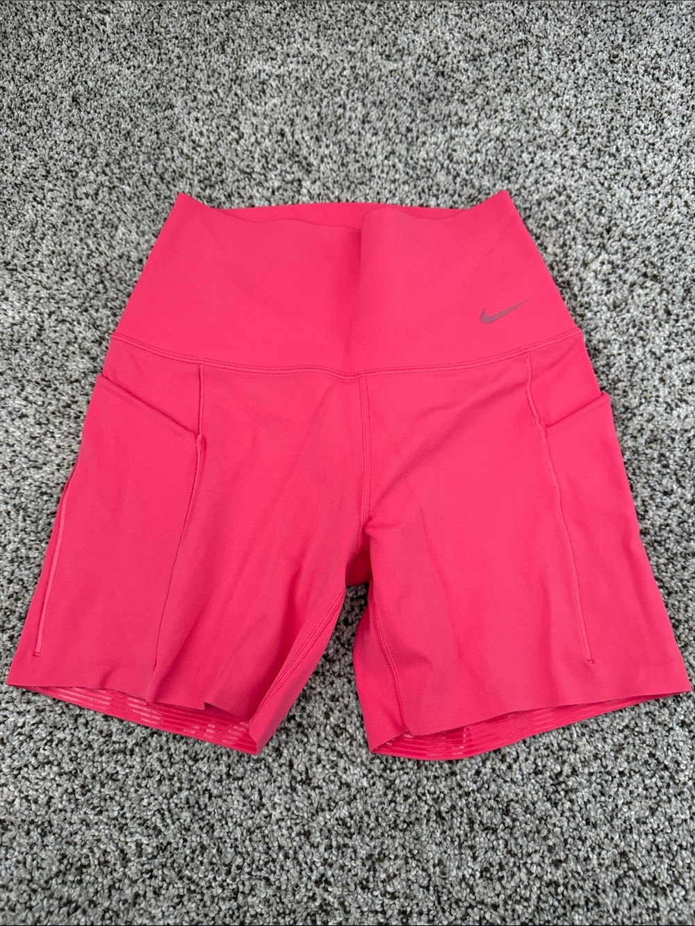 Nike Women’s Hot Pink High-Waist Bike Shorts